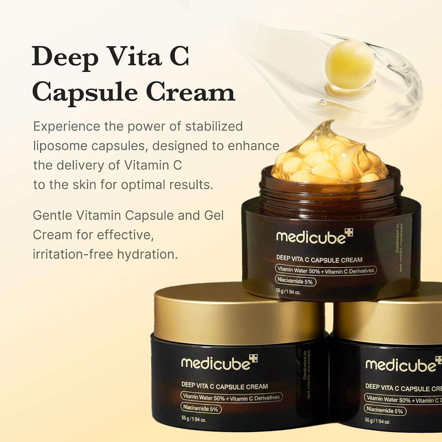 Cremă Capsule cu Vitamina C